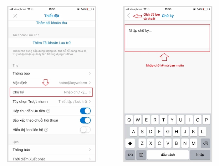 Hướng dẫn 03 Cách tạo chữ ký trong Outlook chỉ với 2 phút 21 Cac Buoc Tao Chu Ky Ios