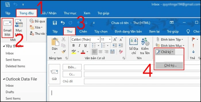 Hướng dẫn 03 Cách tạo chữ ký trong Outlook chỉ với 2 phút 22 Huong Dan Cach Tao Them Chu Ky Trong Mail Outlook Chuyen 1.1