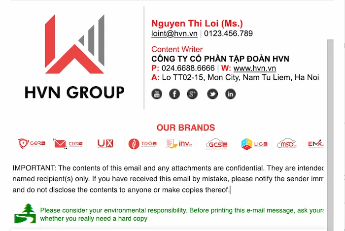 Hướng dẫn 03 Cách tạo chữ ký trong Outlook chỉ với 2 phút 34 Mau Chu Ky Outlook