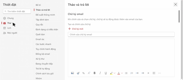 Hướng dẫn 03 Cách tạo chữ ký trong Outlook chỉ với 2 phút 27 Tao Chu Ky Outlook Web