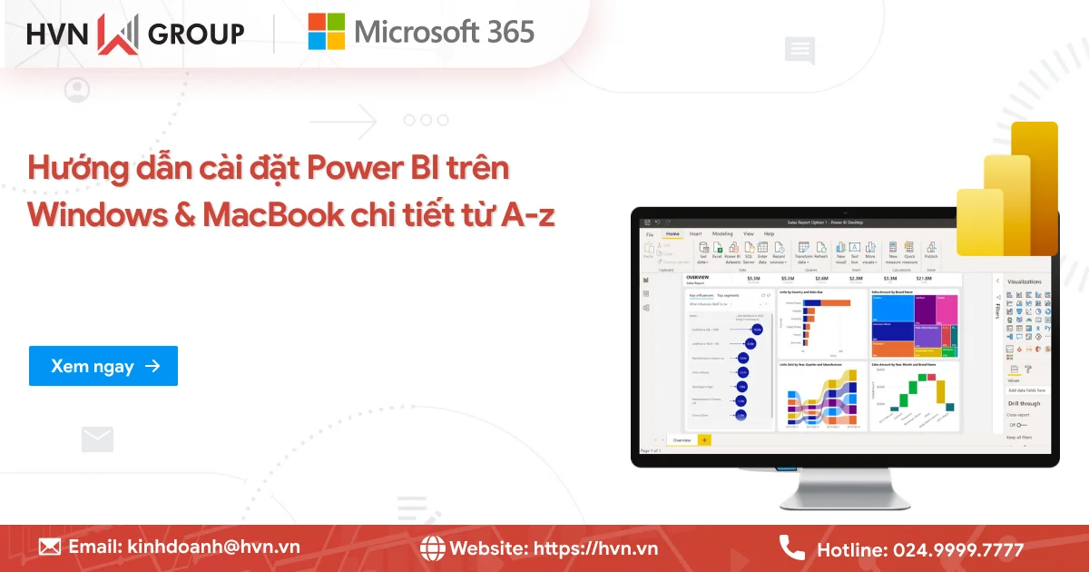Hướng dẫn cài đặt Power BI trên Windows & MacBook từ A-z
