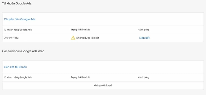 Có Thể Linh Hoạt Gửi Yêu Cầu Liên Kết Cho Nhiều Tài Khoản Google Ads Khác Nhau