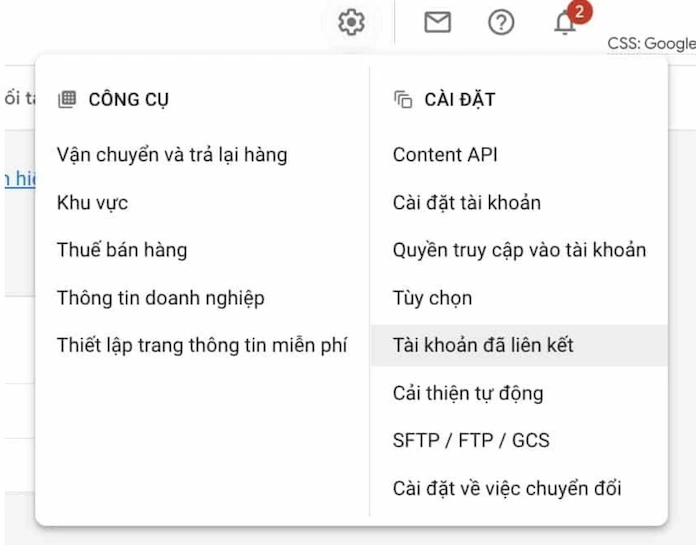 Liên Kết Tài Khoản Google Merchant Center Và Google Ads