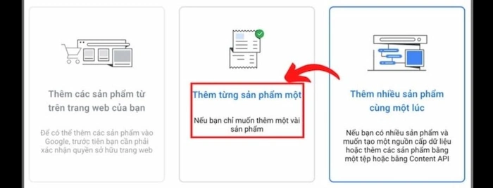 Nhấp Chọn Thêm Từng Sản Phẩm Một