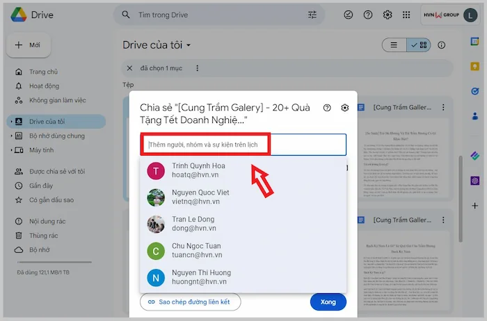 03 Cách chuyển chủ sở hữu Google Drive đơn giản cho Newbie 17 Nhập địa Chỉ Email Người Dùng Muốn Chuyển Giao Quyền Sở Hữu
