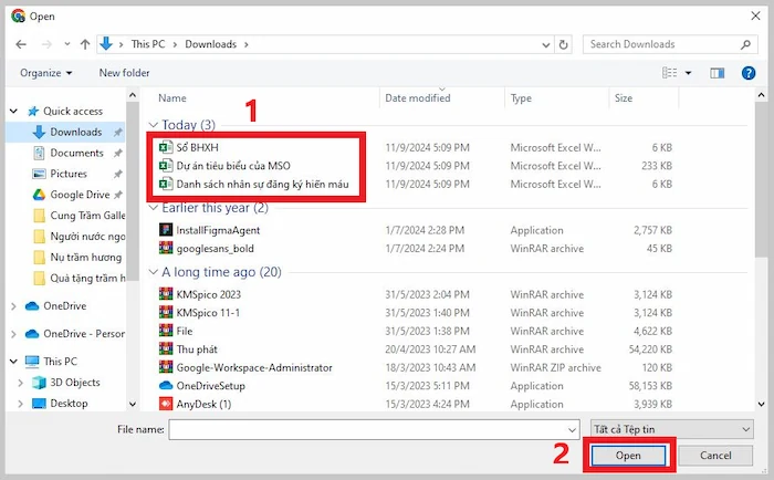 Cách tải file lên Google Drive trên Desktop, Mobile chỉ với 30s 31 Tuỳ Chọn File Excel Cần Tải Lên Drive