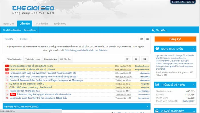 Dien Dan Seo Offpage