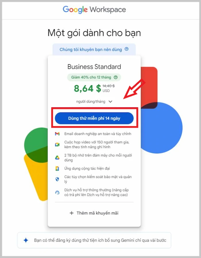 Google đề Xuất Gói Giải Pháp GG Workspace Phù Hợp Với Doanh Nghiệp