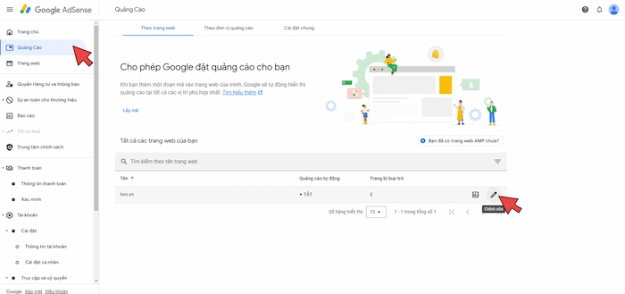 Tao Quang Cao Google Adsense