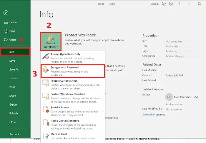 Cách đặt mật khẩu cho file Excel đơn giản, dễ dàng cho Newbie 32 Cách đổi Mật Khẩu Cho File Excel