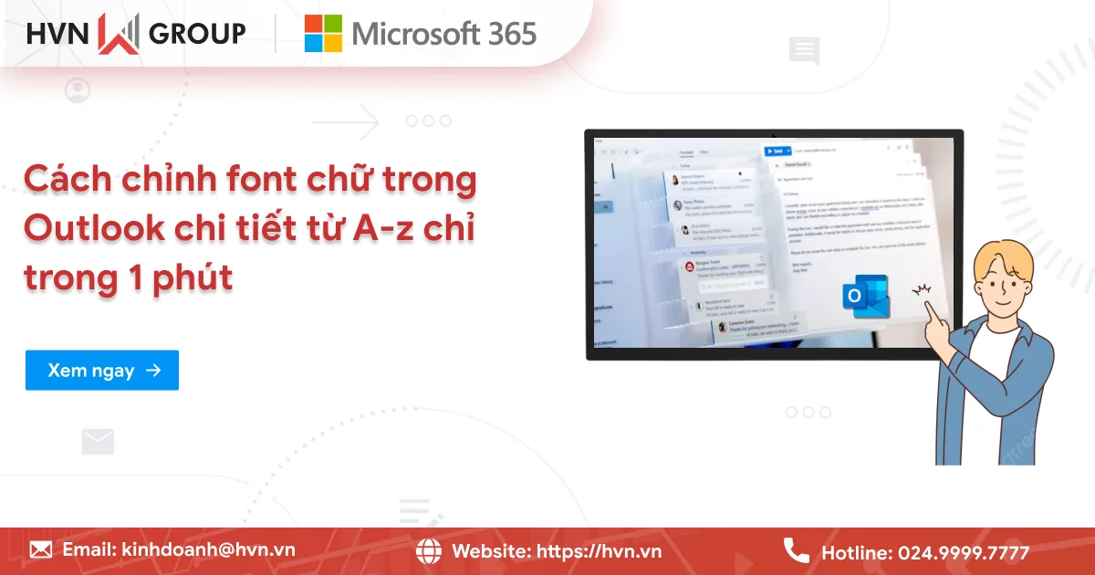 Chỉnh Font Chữ Trong Outlook