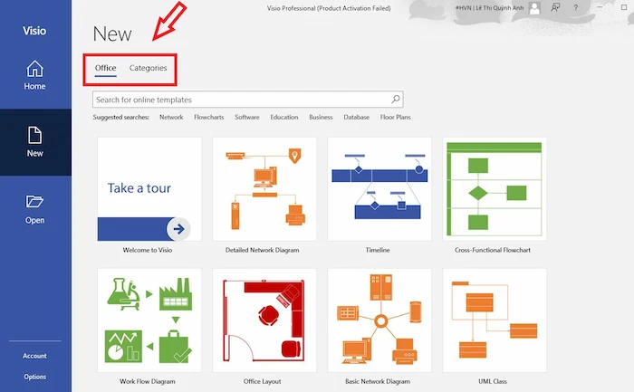 Microsoft Visio là gì? Tất tần tật kiến thức từ A-z về MS Visio 41 Khám Phá Sơ đồ Bản Vẽ Mới ở Mục Office Và Categories