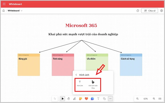 Microsoft Whiteboard là gì? Tổng hợp thông tin hữu ích từ A-z 31 Thêm Hình ảnh Trực Tuyến Hoặc Từ Thư Viện ảnh Trên Máy Tính Vào Bảng Trắng