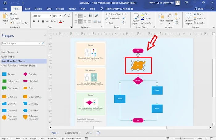 Microsoft Visio là gì? Tất tần tật kiến thức từ A-z về MS Visio 44 Thêm Nội Dung Vào Lưu đồ Trong Visio