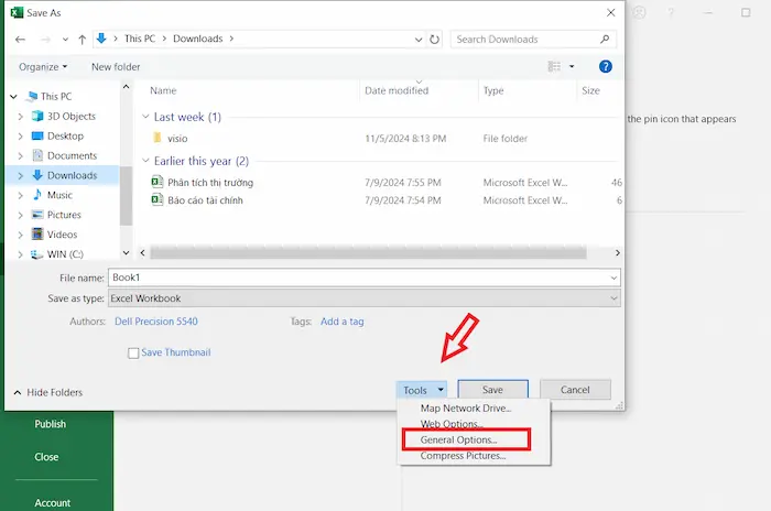 Cách đặt mật khẩu cho file Excel đơn giản, dễ dàng cho Newbie 25 Tuỳ Chọn Mục General Options