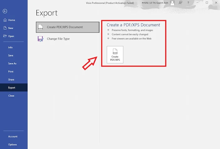 Microsoft Visio là gì? Tất tần tật kiến thức từ A-z về MS Visio 57 Xuất File Visio Sang PDFXPS