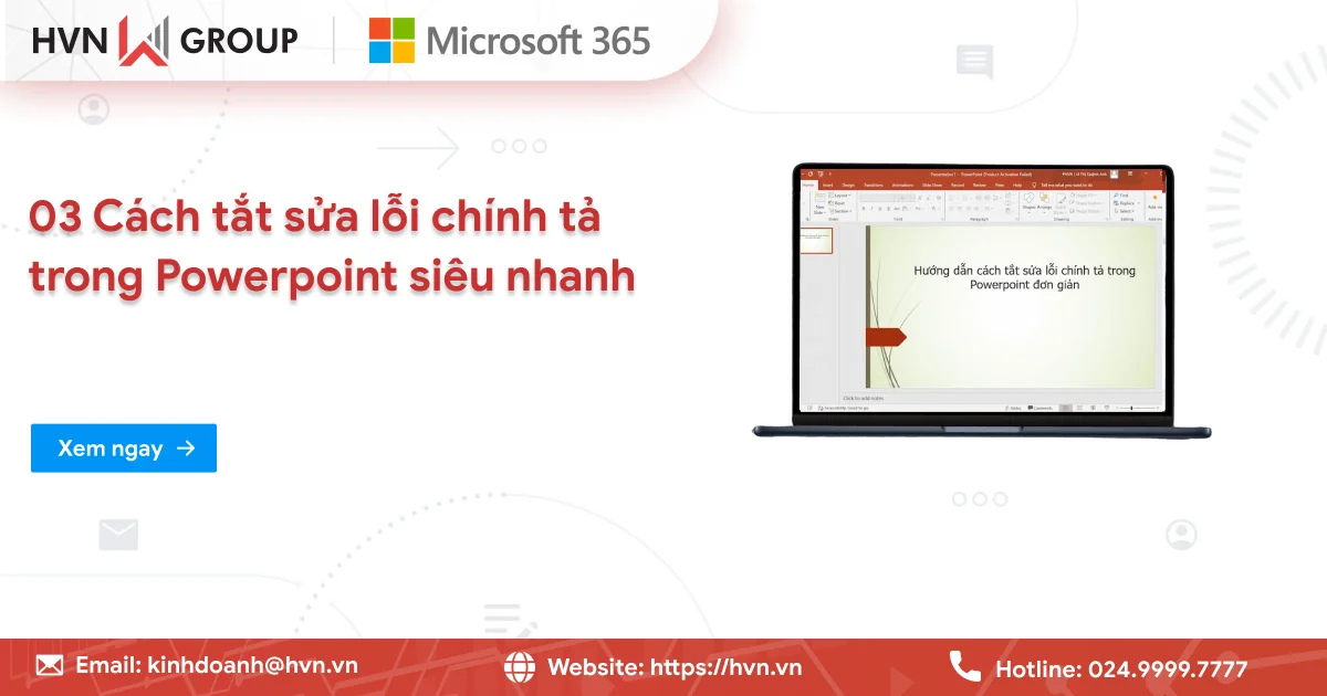Cách Tắt Sửa Lỗi Chính Tả Trong PPT