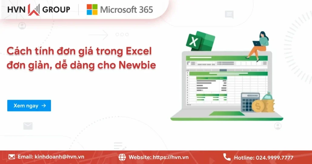 Cách Tính đơn Giá Trong Excel đơn Giản