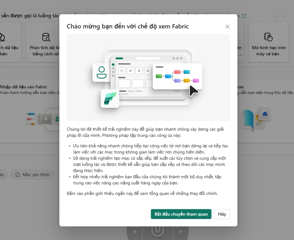 Microsoft Fabric là gì? Khám phá nền tảng phân tích dữ liệu với AI 29 Giao Dien Microsoft Fabric
