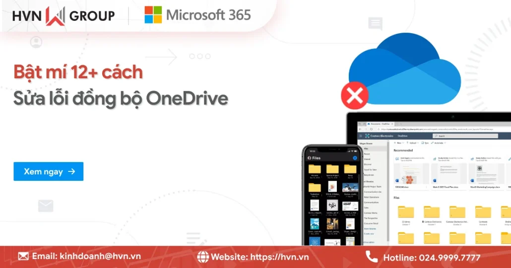 Sua Loi Dong Bo Onedrive