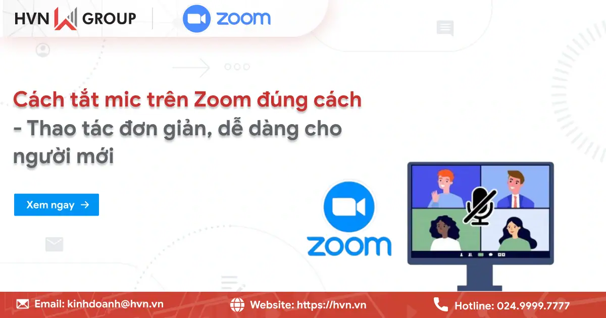 Cách Tắt Mic Trên Zoom