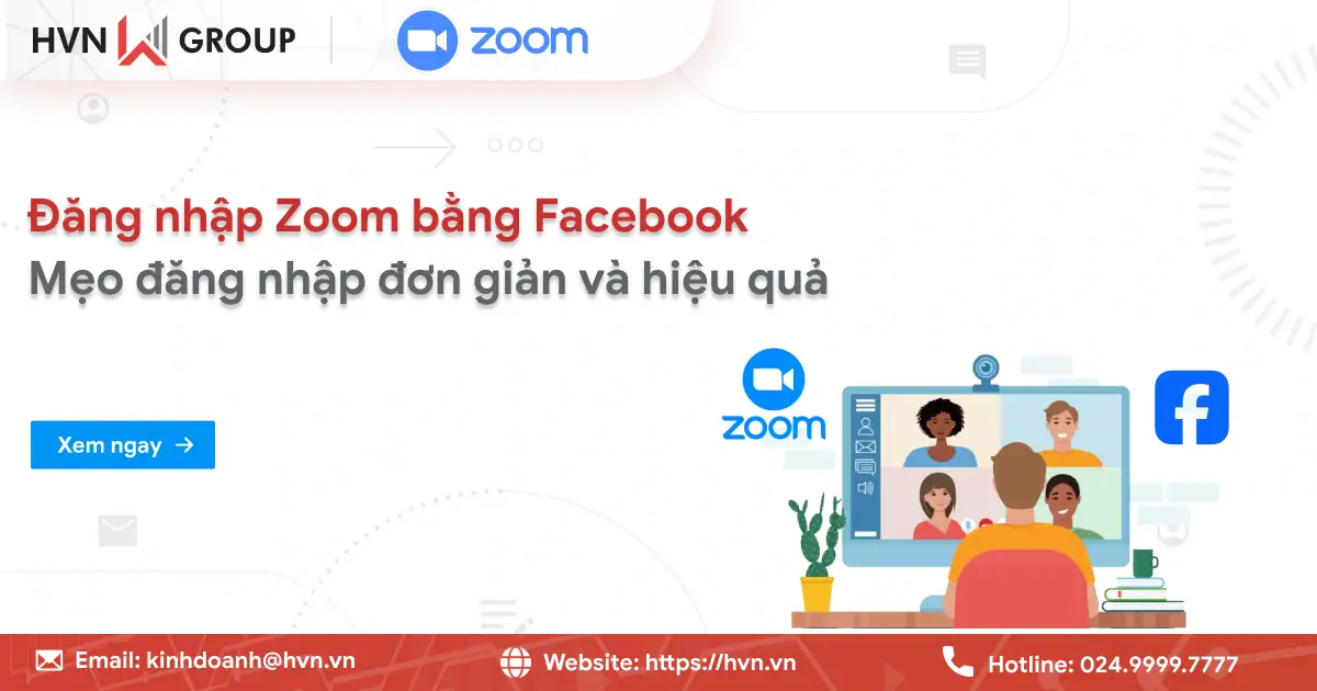 Đăng Nhập Zoom Bằng Facebook