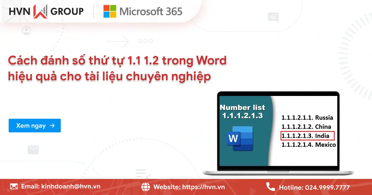 Cách đánh số thứ tự 1.1 1.2 trong Word chuẩn cho luận văn, đồ án 62 Cách đánh Số Thứ Tự 1.1 1.2 Trong Word