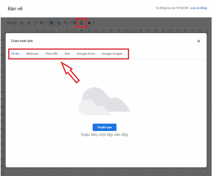 Cách vẽ sơ đồ tư duy trong Google Docs chi tiết từ A-z 39 Chèn Hình ảnh Hoặc Biểu Tượng Vào Sơ đồ