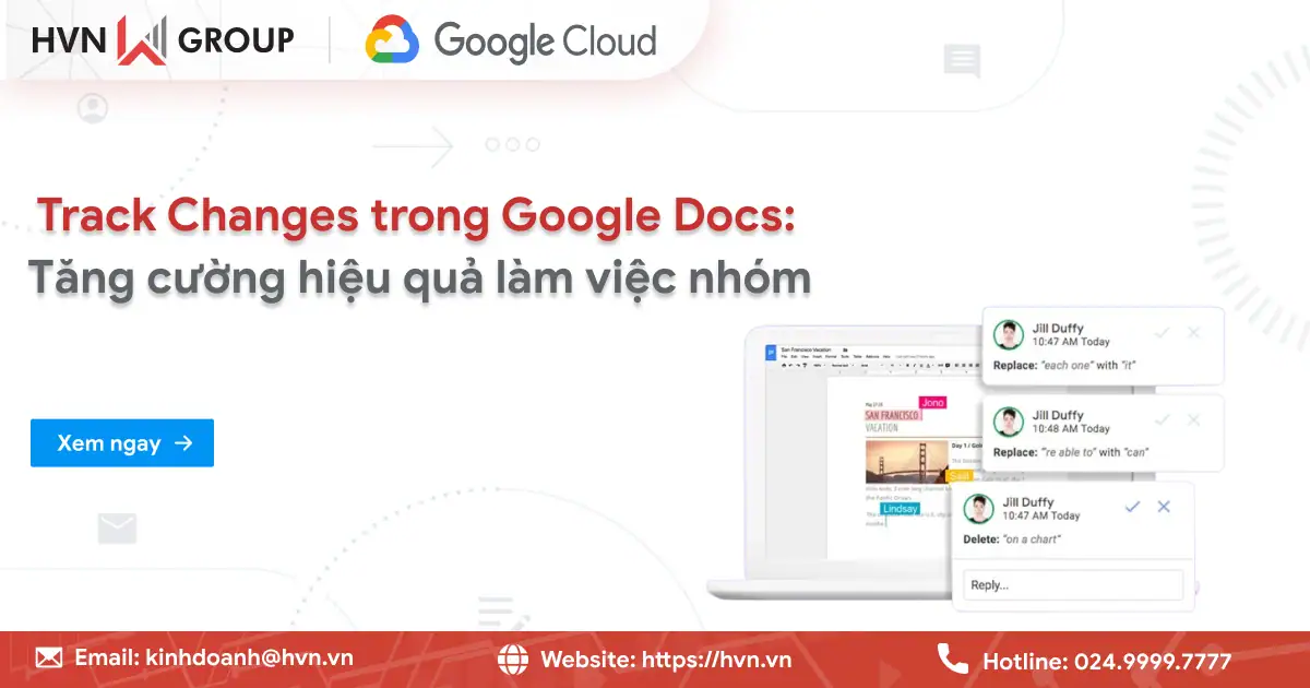 Sử Dụng Track Changes Trong Google Docs