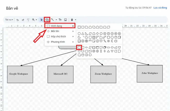 Cách vẽ sơ đồ tư duy trong Google Docs chi tiết từ A-z 36 Tạo Các Nhánh Phụ Trong Sơ đồ Google Docs