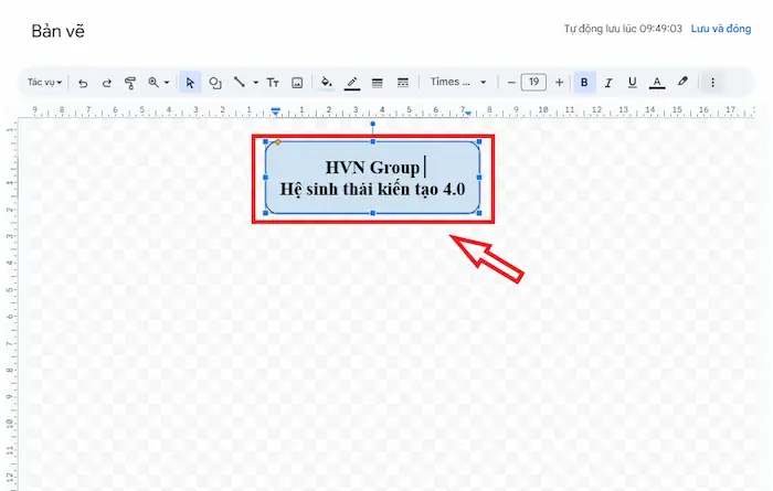 Cách vẽ sơ đồ tư duy trong Google Docs chi tiết từ A-z 28 Thêm Văn Bản Vào Hình Vẽ Trung Tâm Của Sơ đồ
