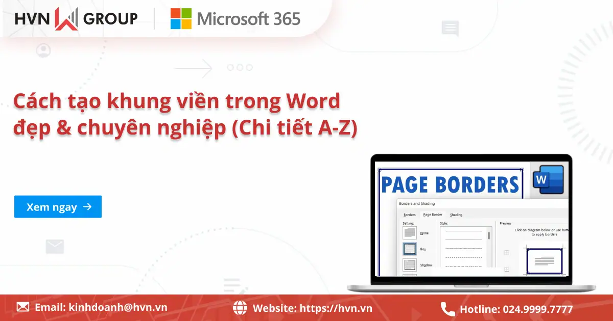 Cách Tạo Khung Viền Trong Word