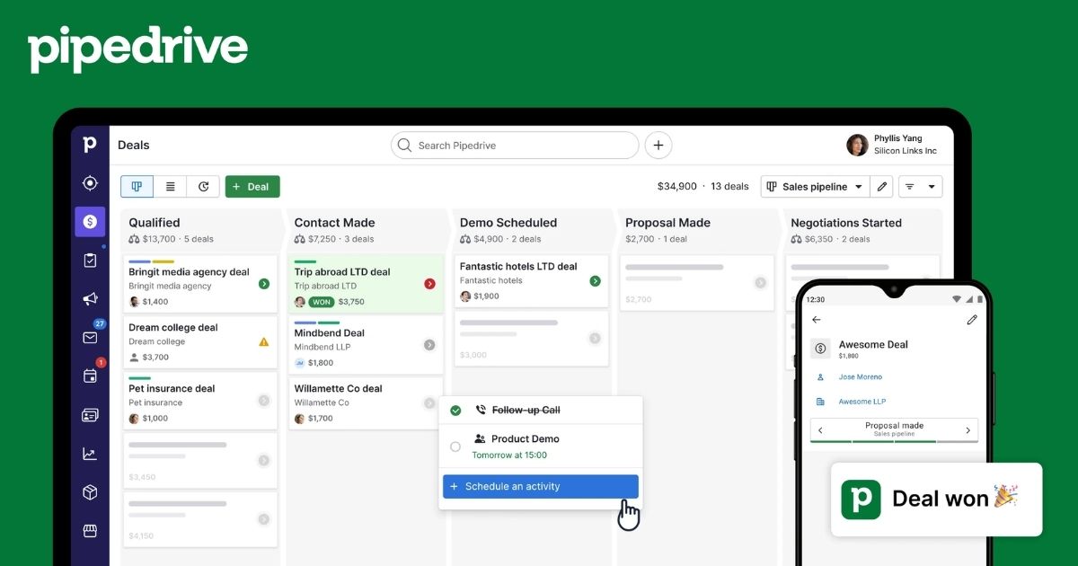 Pipedrive Lite - Annually (1 năm) 8 Pipedrive Lite - Annually phù hợp với những ai?