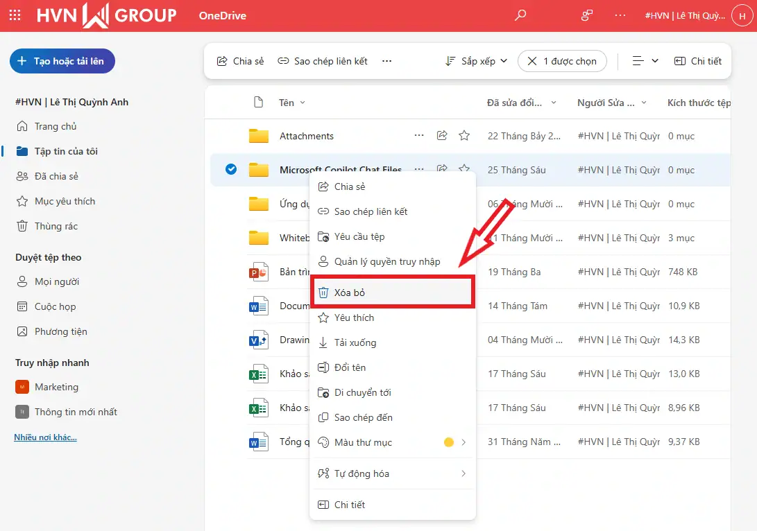 Xóa file trên OneDrive: Mẹo hay để quản lý dung lượng hiệu quả 11 Cách Xóa File Trên OneDrive Truy Cập Bằng Trình Duyệt Web