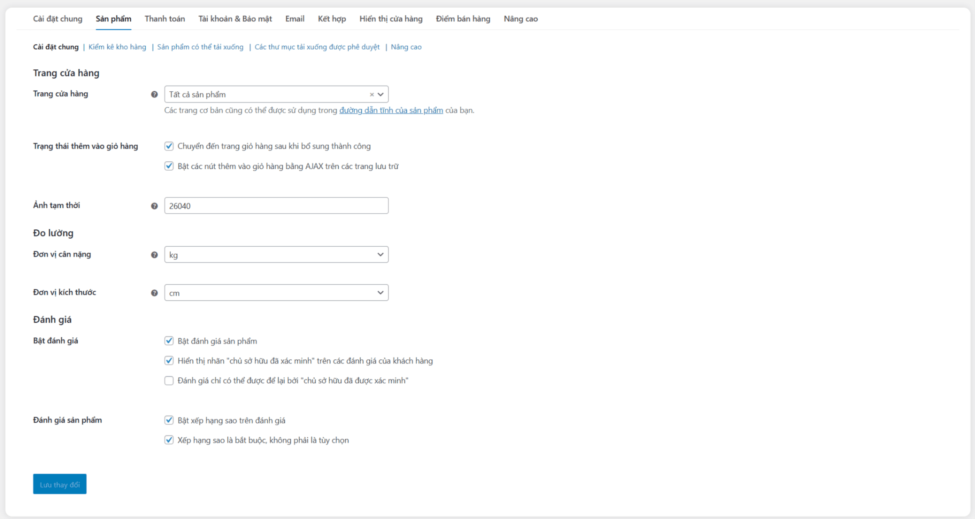 Hướng dẫn cấu hình chung Woocommerce 12 Image6