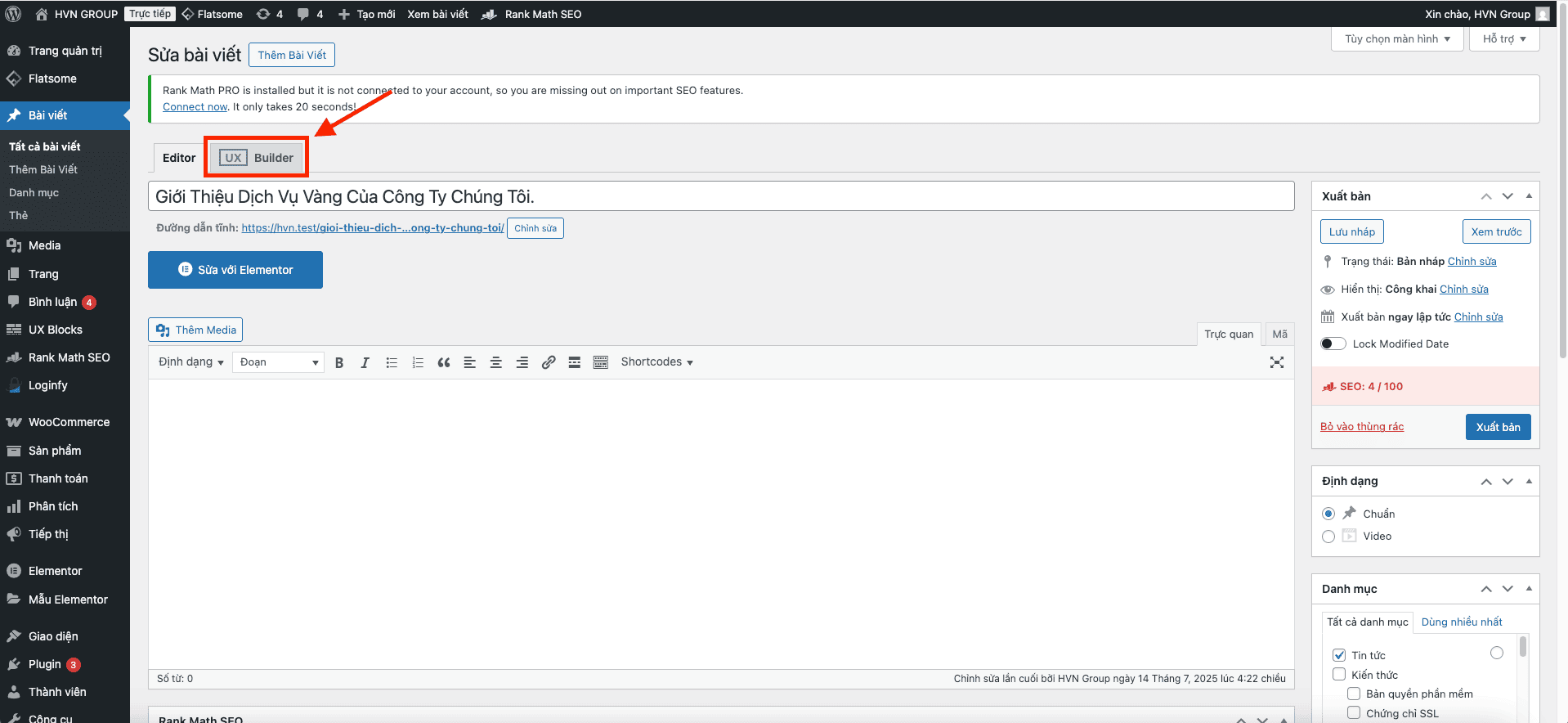 HƯỚNG DẪN DỰNG BÀI VIẾT BẰNG UX BUILDER 20 Image7