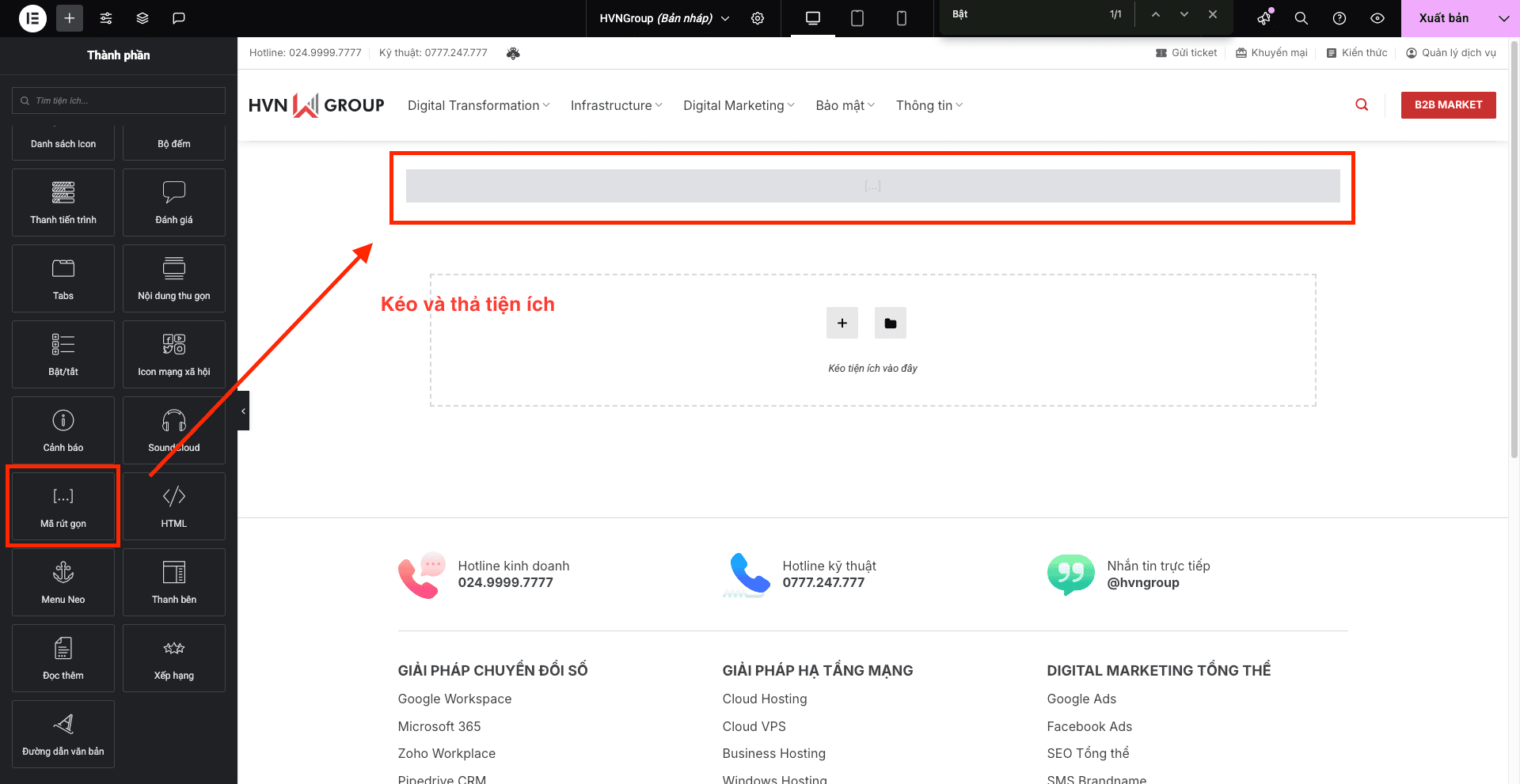 Hướng dẫn sử dụng Widget - Shortcode 5 Image7