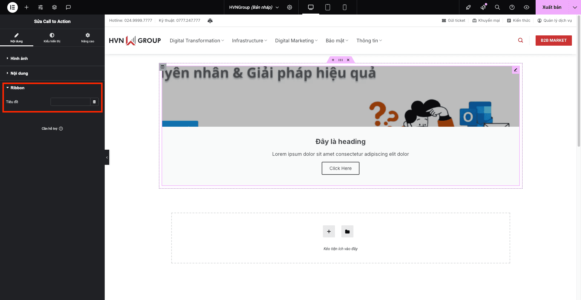 Hướng dẫn sử dụng Widget - Call to Action 11 Image7