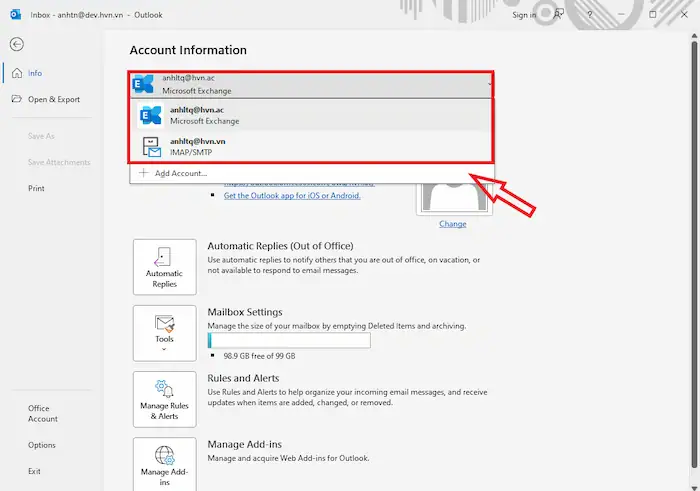 Outlook nhận mail 2 lần: Nguyên nhân & cách sửa lỗi đơn giản 24 Kiểm Tra Và Chỉnh Sửa Cài đặt Tài Khoản Outlook