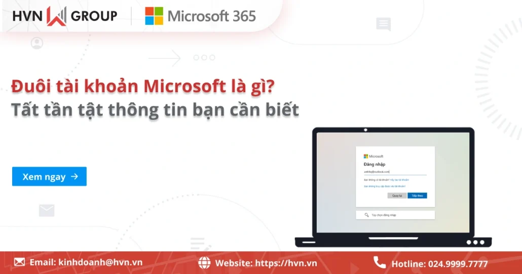 Đuôi Tài Khoản Microsoft