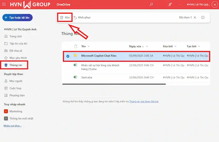 Xóa file trên OneDrive: Mẹo hay để quản lý dung lượng hiệu quả 13 Xóa File Vĩnh Viễn Trên OneDrive