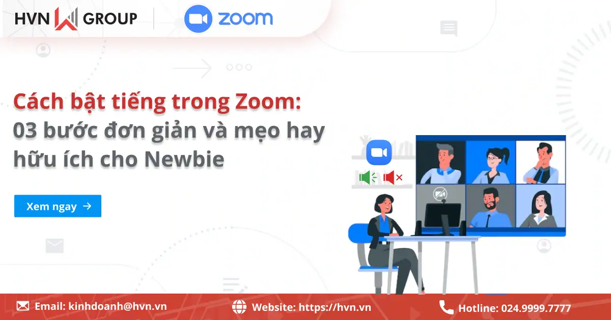 Cách Bật Tiếng Trên Zoom