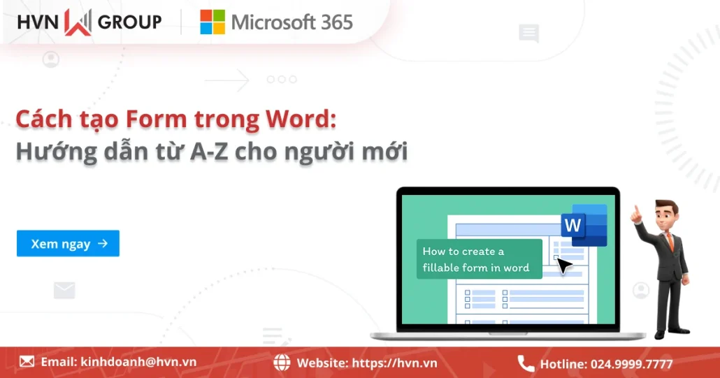 Cách Tạo Form Trong Word