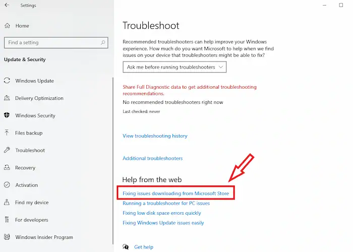 Microsoft Store không vào được: Nguyên nhân và hướng dẫn sửa lỗi "nhanh chóng" 33 Chạy Trình Khắc Phục Sự Cố Microsoft Store