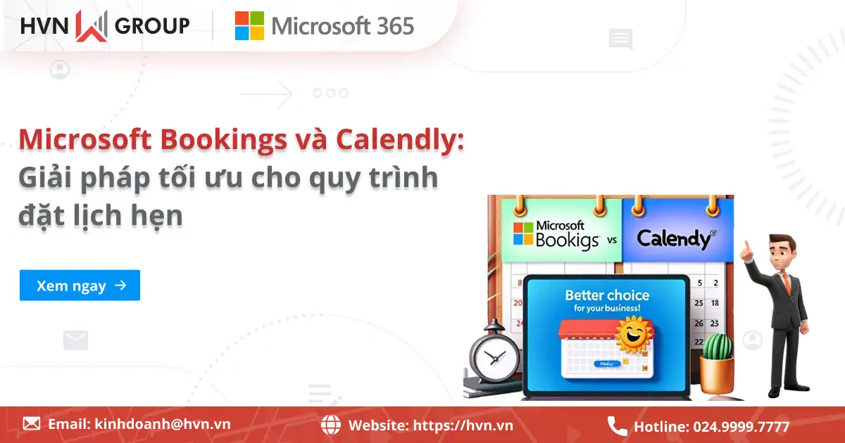 Microsoft Bookings Và Calendly