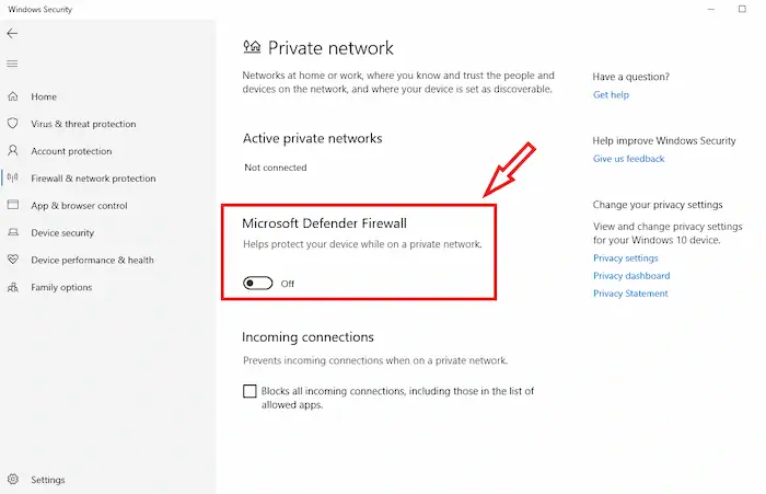 Microsoft Store không vào được: Nguyên nhân và hướng dẫn sửa lỗi "nhanh chóng" 36 Tắt Tạm Thời Microsoft Defender Firewall