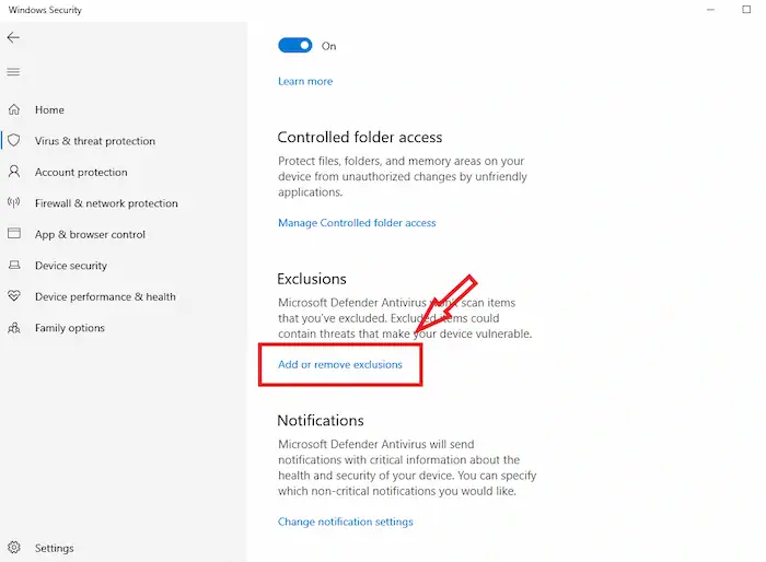 Microsoft Store không vào được: Nguyên nhân và hướng dẫn sửa lỗi "nhanh chóng" 40 Tìm Chọn Mục Add Or Remove Exclusions