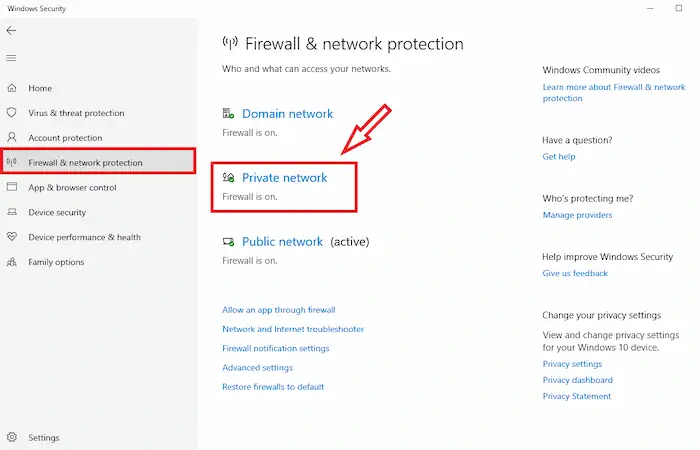 Microsoft Store không vào được: Nguyên nhân và hướng dẫn sửa lỗi "nhanh chóng" 35 Tùy Chọn Firewall & Network Protection