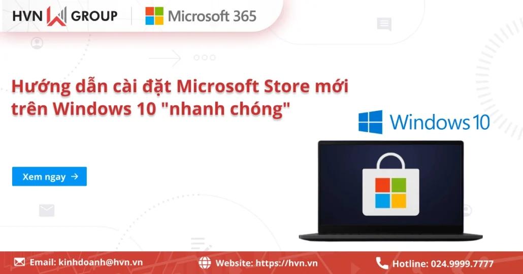 Cài đặt Microsoft Store Trên Windows 10