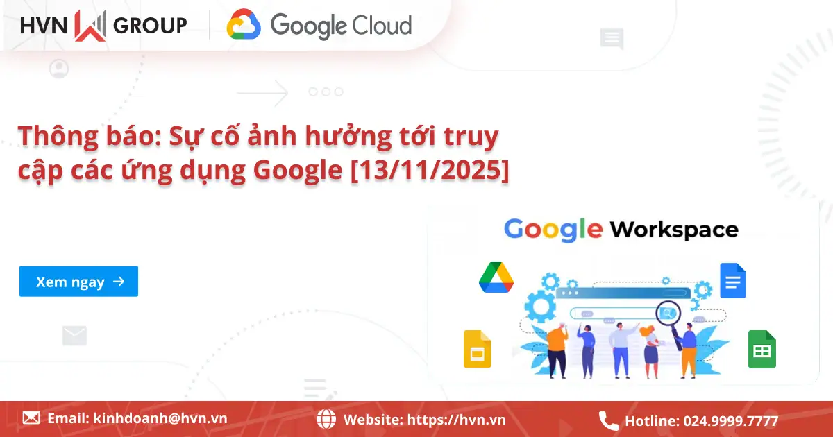 Sự cố lỗi của Google